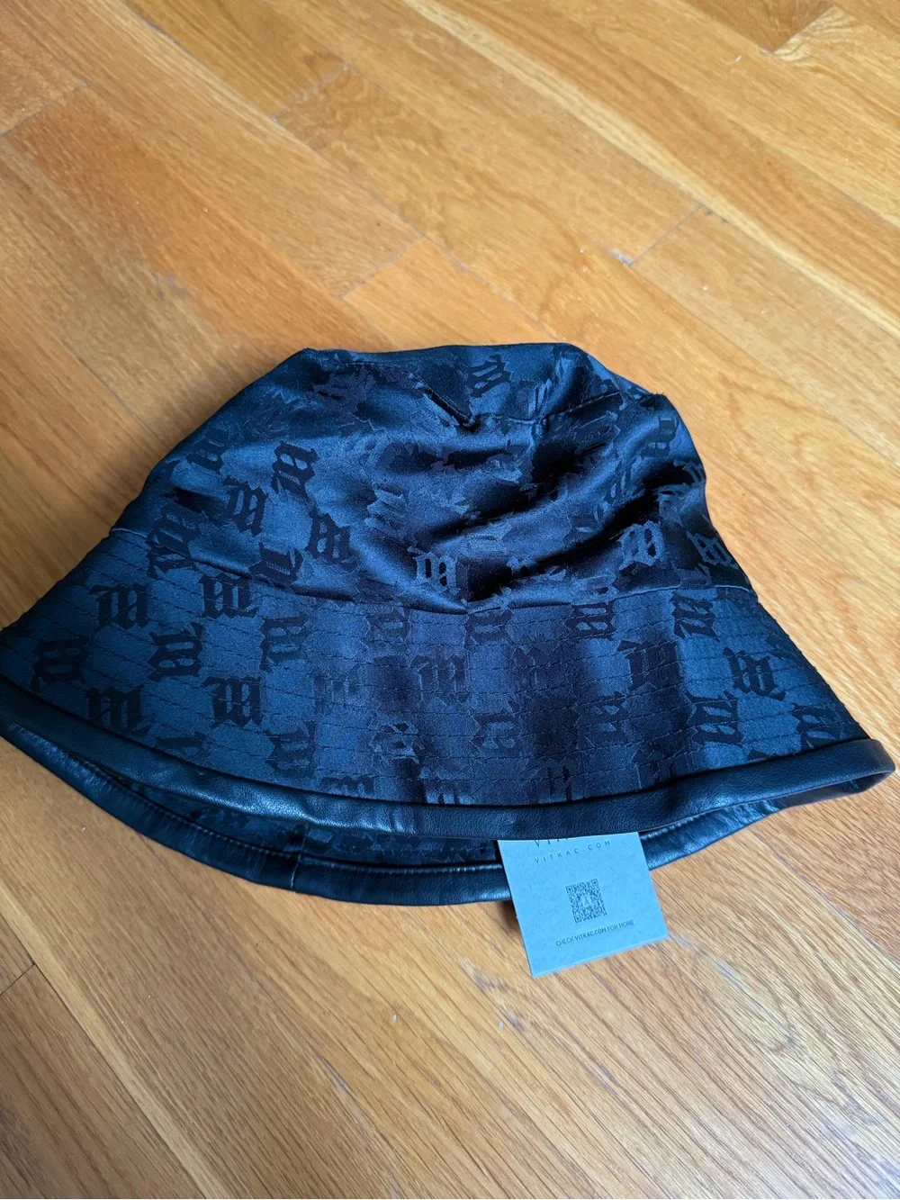 Black Monogram Jacquard Bucket Hat - Women Accessories